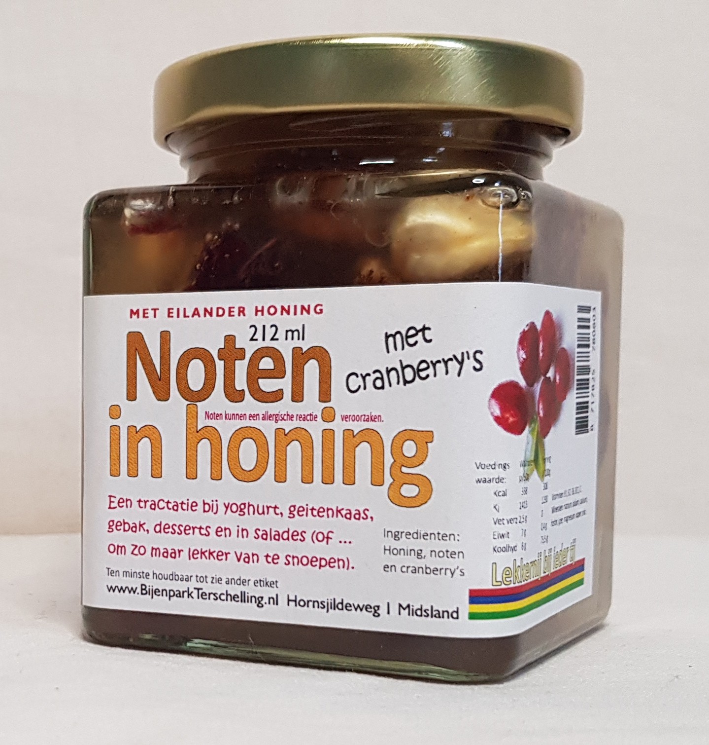 Noten in honing met cranberry Noten in honing met cranberry