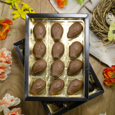 Doosje Whiskey Bonbons Melk 12 stuks - Trés Bien Doosje Whiskey Bonbons Melk 12 stuks - Trés Bien