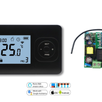 QH-Basic Wifi Black Thermostaat met Inbouw Ontvanger