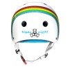 Afbeelding van Triple 8 Certified Sweatsaver helmet - Rainbow White