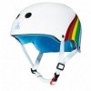 Afbeelding van Triple 8 Certified Sweatsaver helmet - Rainbow White