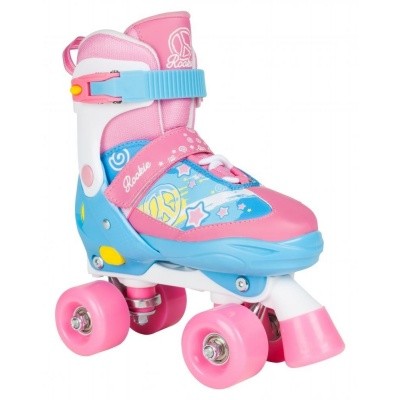 Rookie verstelbare rolschaats blauw/roze Rookie verstelbare rolschaats blauw/roze
