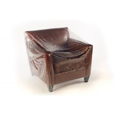 Plastic meubelhoezen 180 x 130 cm - LDPE transparant 50 my Foto van Plastic meubelhoezen 180 x 130 cm - LDPE transparant 50 my