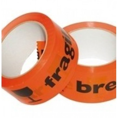 PP ALN tape oranje 48mm x 66mtr. breekbaar-fragiel PP ALN tape oranje 48mm x 66mtr. breekbaar-fragiel