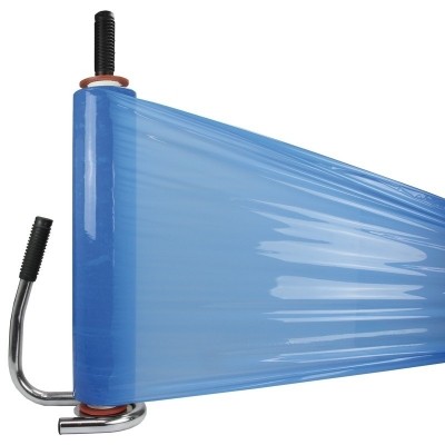 Handrekwikkelfolie blauw 20 my x 50 cm x 300 mtr Handrekwikkelfolie blauw 20 my x 50 cm x 300 mtr