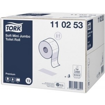 Tork Premium Toilet Paper Mini Jumbo Roll 100 mm x 170 m Tork Premium Toilet Paper Mini Jumbo Roll 100 mm x 170 m