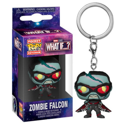 Pocket Pop! Keychain: Marvel - What If...? - Zombie Falcon FUNKO Pocket Pop! Keychain: Marvel - What If...? - Zombie Falcon FUNKO