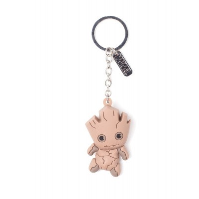 Marvel - Groot Character 3D Rubber Keychain Marvel - Groot Character 3D Rubber Keychain