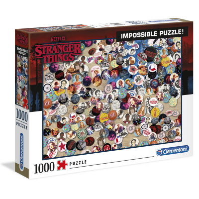 Stranger Things Badge Impossible Puzzle 1000pc PUZZEL Stranger Things Badge Impossible Puzzle 1000pc PUZZEL