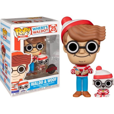 Pop! Books: Where's Waldo - Waldo & Woof Funko Pop! Books: Where's Waldo - Waldo & Woof Funko