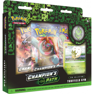 TCG Pokémon Champion's Path Pin Collection - Turffield Gym POKEMON TCG Pokémon Champion's Path Pin Collection - Turffield Gym POKEMON