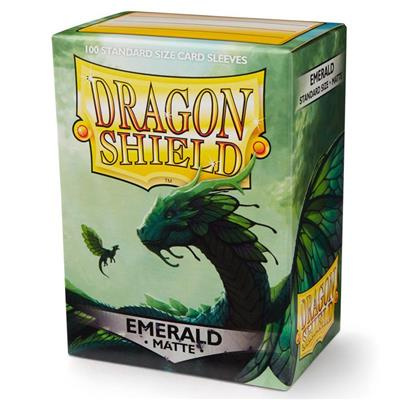 TCG Sleeves Matte Dragon Shield - Emerald (100 Sleeves) (Standard Size) SLEEVES TCG Sleeves Matte Dragon Shield - Emerald (100 Sleeves) (Standard Size) SLEEVES