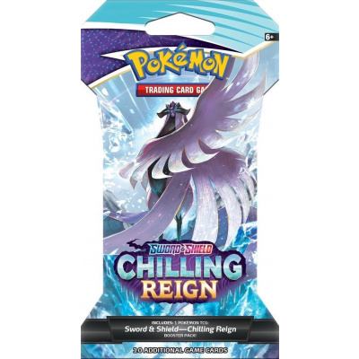 TCG Pokémon Sword & Shield Chilling Reign Sleeved Booster Pack POKEMON TCG Pokémon Sword & Shield Chilling Reign Sleeved Booster Pack POKEMON