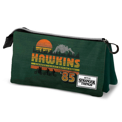 Stranger Things: Hawkins 85 Triple Pencil Case MERCHANDISE Stranger Things: Hawkins 85 Triple Pencil Case MERCHANDISE