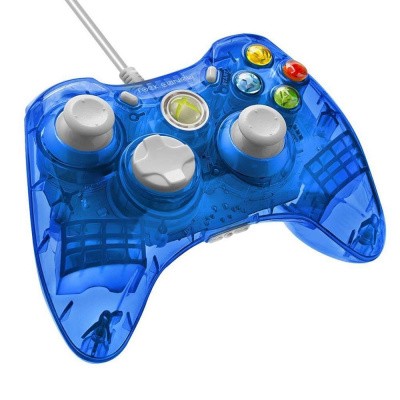 Rock Candy Wired Controller (Blauw) XBOX 360 Rock Candy Wired Controller (Blauw) XBOX 360