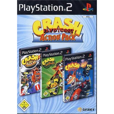 Crash Bandicoot Action Pack PS2 Crash Bandicoot Action Pack PS2