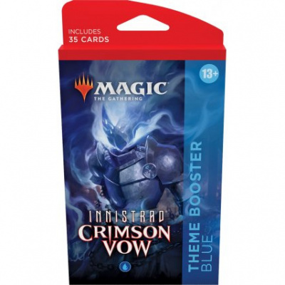 TCG Magic The Gathering Innistrad Crimson Vow Theme Booster - Blue MAGIC THE GATHERING TCG Magic The Gathering Innistrad Crimson Vow Theme Booster - Blue MAGIC THE GATHERING