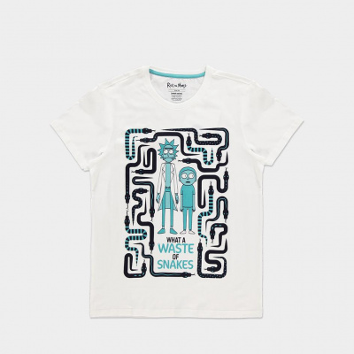 Rick & Morty - Waste Of Snakes - Men's T-Shirt - L Rick & Morty - Waste Of Snakes - Men's T-Shirt - L