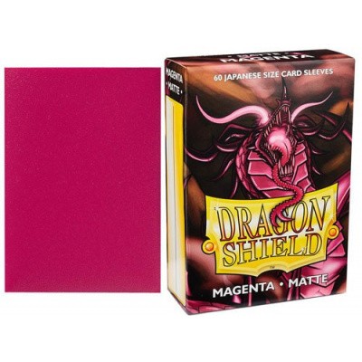 TCG Sleeves - Dragon Shield - Magenta Matte Japanese Size TCG Sleeves - Dragon Shield - Magenta Matte Japanese Size
