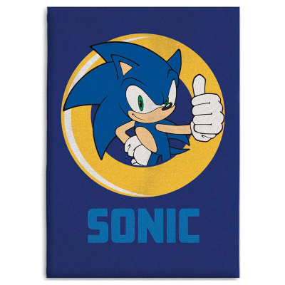 Sonic the Hedgehog with RIng Polar Blanket MERCHANDISE Sonic the Hedgehog with RIng Polar Blanket MERCHANDISE