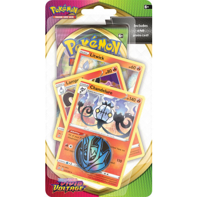 TCG Pokémon Sword & Shield Vivid Voltage Premium Checklane Booster - Chandelure POKEMON TCG Pokémon Sword & Shield Vivid Voltage Premium Checklane Booster - Chandelure POKEMON