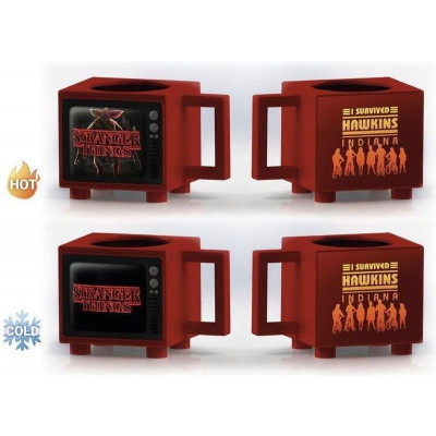 Stranger Things - TV-Shaped Heat-Reveal Mug MERCHANDISE Stranger Things - TV-Shaped Heat-Reveal Mug MERCHANDISE