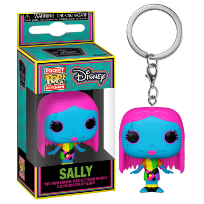 Pocket Pop! Disney: A Nightmare before Christmas - Sally Black Light Keychain FUNKO Pocket Pop! Disney: A Nightmare before Christmas - Sally Black Light Keychain FUNKO