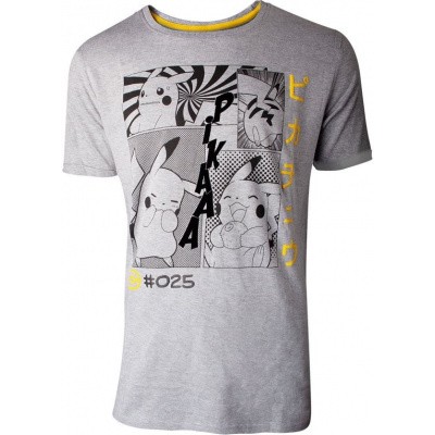 Pokemon - Manga Pikachu Profile Men's T-Shirt - XL Pokemon - Manga Pikachu Profile Men's T-Shirt - XL