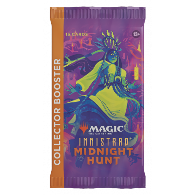 TCG Magic The Gathering Innistrad Midnight Hunt Collector Booster Pack MAGIC THE GATHERING TCG Magic The Gathering Innistrad Midnight Hunt Collector Booster Pack MAGIC THE GATHERING