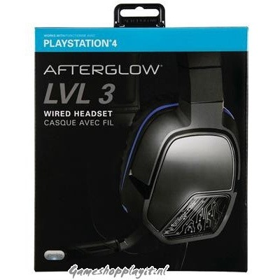 Afterglow Lvl 3 Wired Headset (Black) PS4 Afterglow Lvl 3 Wired Headset (Black) PS4