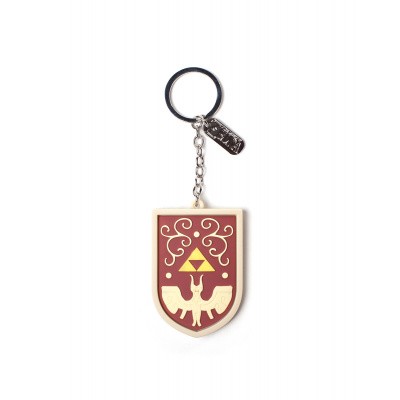 Zelda - Hero's Shield 3D Rubberen Sleutelhanger with Charm Zelda - Hero's Shield 3D Rubberen Sleutelhanger with Charm
