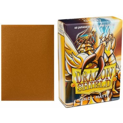 TCG Sleeves - Dragon Shield - Gold Japanese Size TCG Sleeves - Dragon Shield - Gold Japanese Size