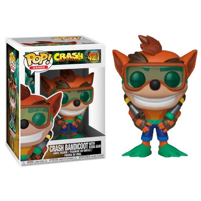 Pop! Games: Crash Bandicoot - Crash Bandicoot With Scuba Gear FUNKO Pop! Games: Crash Bandicoot - Crash Bandicoot With Scuba Gear FUNKO