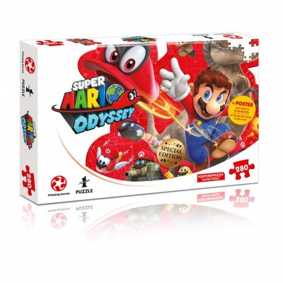 Super Mario Odyssey Mario & Cappy Puzzle 280pc PUZZLE Super Mario Odyssey Mario & Cappy Puzzle 280pc PUZZLE