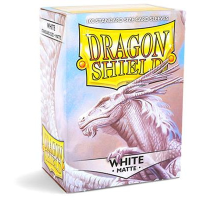 TCG Sleeves Matte Dragon Shield - White (100 Sleeves) (Standard Size) SLEEVES TCG Sleeves Matte Dragon Shield - White (100 Sleeves) (Standard Size) SLEEVES