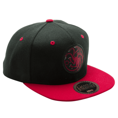 Game of Thrones - Targaryen Black & Red Snapback MERCHANDISE Game of Thrones - Targaryen Black & Red Snapback MERCHANDISE