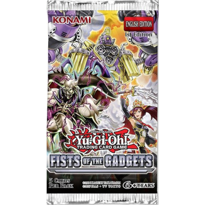 TCG Booster Pack Fists Of The Gadgets Yu-Gi-Oh! Trading Card Game YU-GI-OH TCG Booster Pack Fists Of The Gadgets Yu-Gi-Oh! Trading Card Game YU-GI-OH