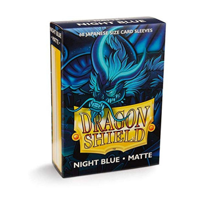 TCG Sleeves Matte Dragon Shield - Night Blue (Japanese Size) SLEEVES TCG Sleeves Matte Dragon Shield - Night Blue (Japanese Size) SLEEVES