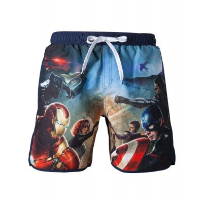Marvel - Captain America Swimshort Blue With Frontside Avengers (S) MERCHANDISE Marvel - Captain America Swimshort Blue With Frontside Avengers (S) MERCHANDISE