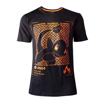 Pokémon - Charmander Profile Men's T-shirt - L Pokémon - Charmander Profile Men's T-shirt - L