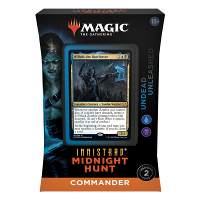 TCG Magic The Gathering Innistrad Midnight Hunt Commander Deck - Undead Unleashed MAGIC THE GATH TCG Magic The Gathering Innistrad Midnight Hunt Commander Deck - Undead Unleashed MAGIC THE GATH