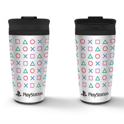 Playstation (Shapes) Travel Mug MERCHANDISE Playstation (Shapes) Travel Mug MERCHANDISE