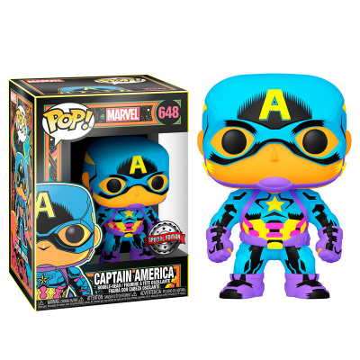 Pop! Marvel: Black Light Captain America Funko Pop! Marvel: Black Light Captain America Funko