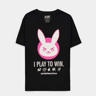Overwatch - D.VA Play's to Win! - Men's Short Sleeved T-shirt - M Overwatch - D.VA Play's to Win! - Men's Short Sleeved T-shirt - M