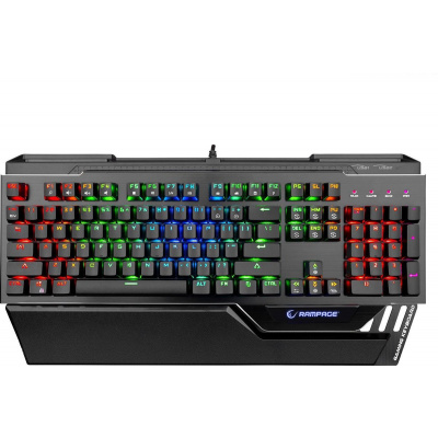 Rampage Commander KB-XR92 RGB Gaming Keyboard PC Rampage Commander KB-XR92 RGB Gaming Keyboard PC