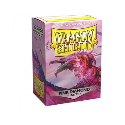 TCG Sleeves Matte Dragon Shield - Pink Diamond (100 Sleeves) (Standard Size) SLEEVES TCG Sleeves Matte Dragon Shield - Pink Diamond (100 Sleeves) (Standard Size) SLEEVES