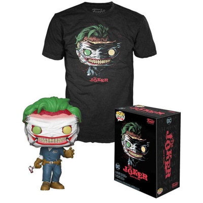 Pop! DC Comics: Set Figure and Tee - The Joker Exclusive Maat M FUNKO Pop! DC Comics: Set Figure and Tee - The Joker Exclusive Maat M FUNKO
