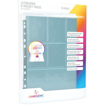 TCG Ultrasonic 9-Pocket Pages Toploading Pack (10 Pages) SLEEVES TCG Ultrasonic 9-Pocket Pages Toploading Pack (10 Pages) SLEEVES