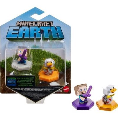 Minecraft Earth - Mini Boosts Assorted Pack 2 Figures (Steve/Duck) MERCHANDISE Minecraft Earth - Mini Boosts Assorted Pack 2 Figures (Steve/Duck) MERCHANDISE