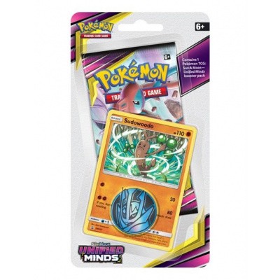 TCG Checklane Booster Pokémon Sun & Moon Unified Minds - Sudowoodo POKEMON TCG Checklane Booster Pokémon Sun & Moon Unified Minds - Sudowoodo POKEMON